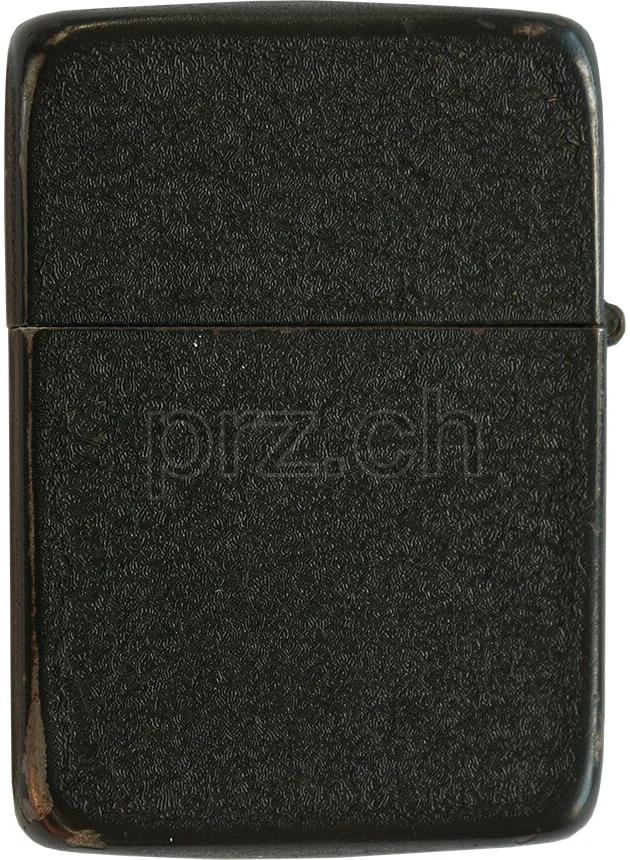 Black Crackle – U.S. Army Air Forces Insignia, Ansicht 2 Black Crackle – U.S. Army Air Forces Insignia, Modell three barrel hinge, round bottom, Jahr 1943 - 45, Ansicht 2
