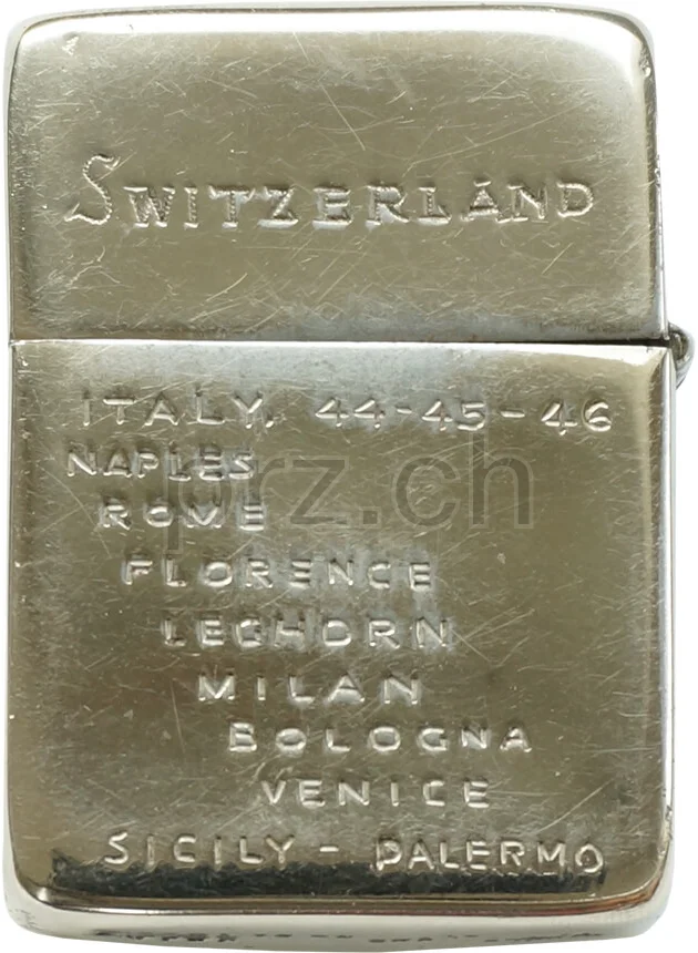 American Red Cross – Mildred, Ansicht 2 American Red Cross – Mildred, Modell three barrel hinge, round bottom, Jahr 1943 - 45, Ansicht 2