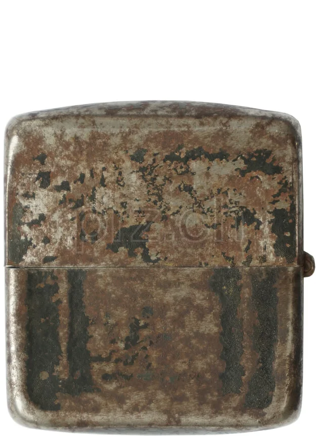 Black Crackle – Shorty, Rückseite Black Crackle – Shorty, Modell three barrel hinge, round bottom, Jahr 1943 - 45, Rückseite