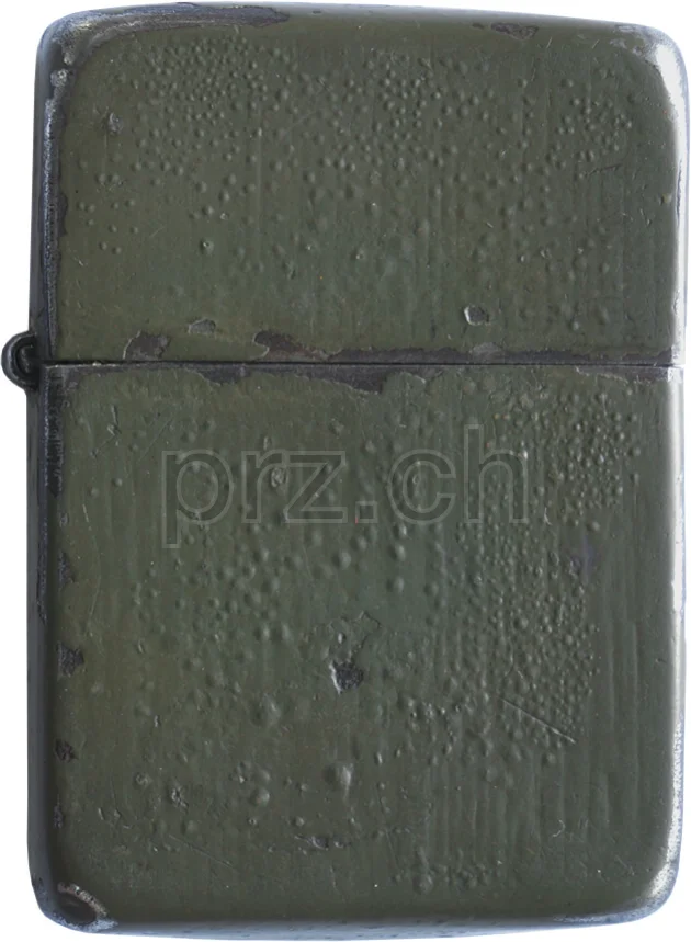 Vorderseite von Dark Green Finish, Modell three barrel hinge, round bottom, Jahr 1943 - 45, Bild 1