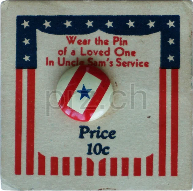 Vorderseite von U.S. Army Shield, Modell three barrel hinge, round bottom, Jahr 1943 - 45, Bild 3