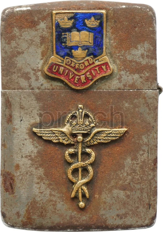 Vorderseite von U.S. Army aide-de-camp – RAF Medical Corps, Modell three barrel hinge, round bottom, Jahr 1943 - 45, Bild 2