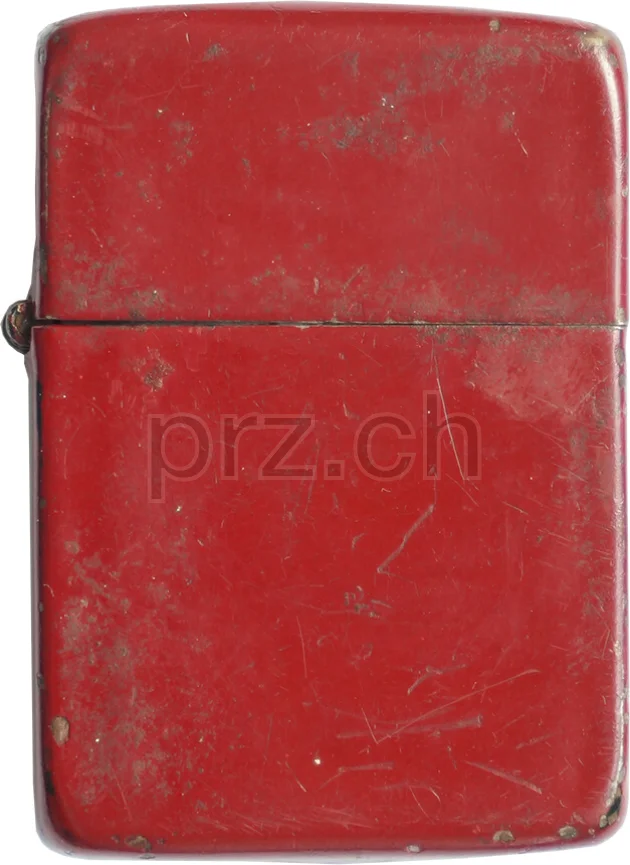 Vorderseite von Red Finish, Modell three barrel hinge, round bottom, Jahr 1943 - 45, Bild 1