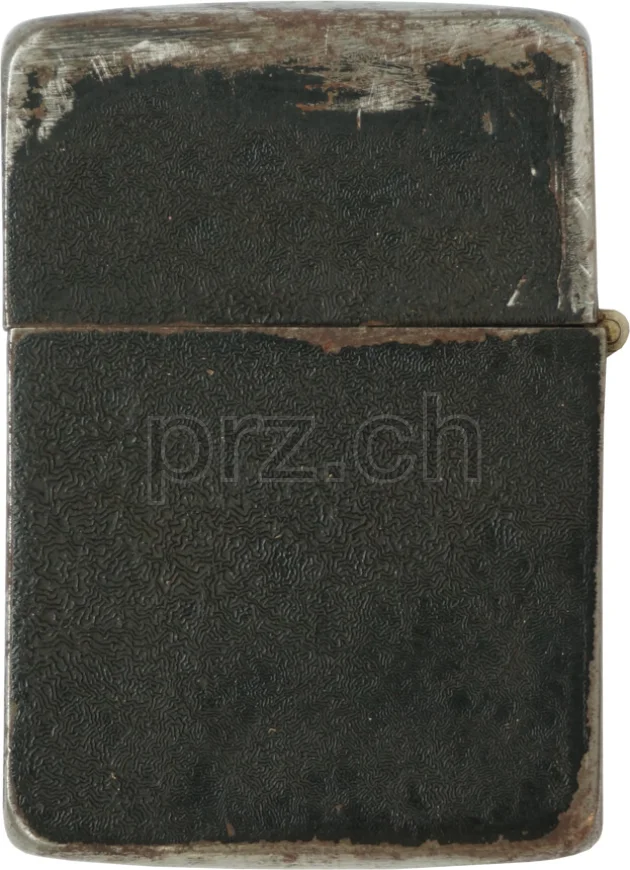 Vorderseite von Black Crackle – U.S. Coast Guard Insignia, Modell five barrel hinge (fixed after war), flat bottom, Jahr 1942 - 43, Bild 2